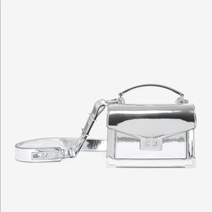 THE KOOPLES | Smooth Silver Emily Bag